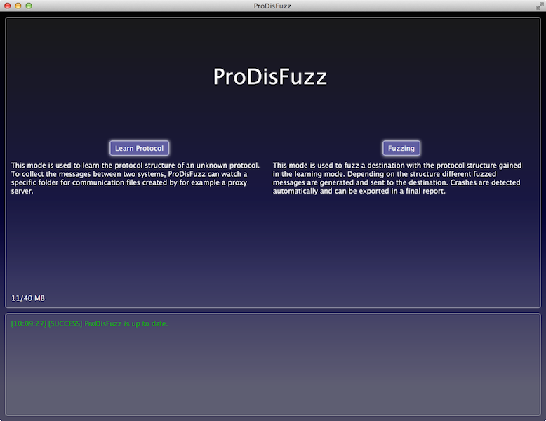 ProDisFuzz Screenshot
